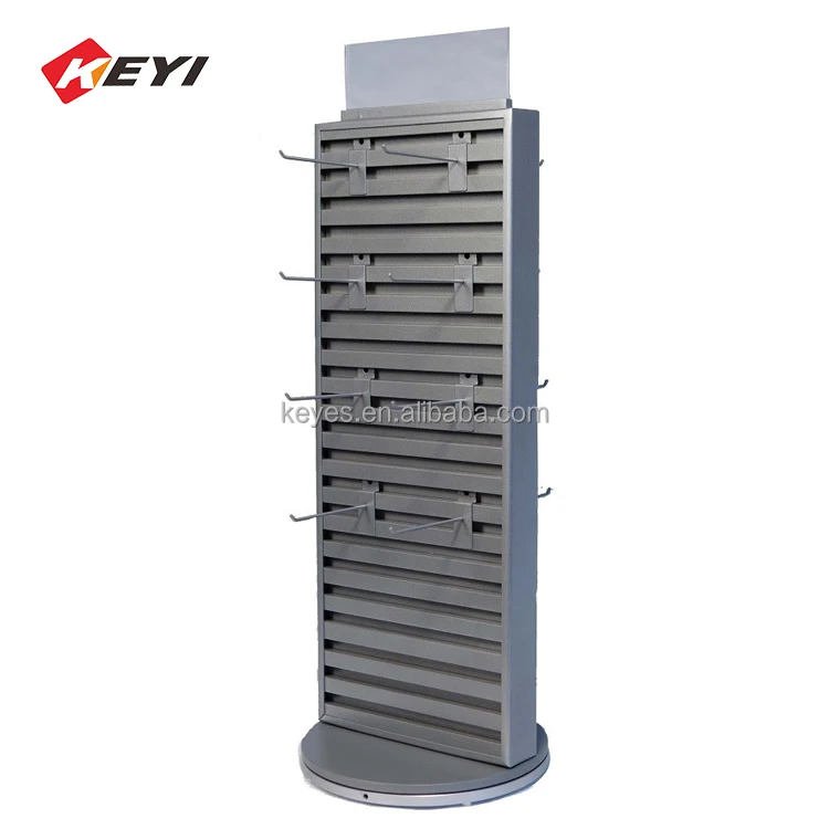 Retail Shop Metal Pegboard Display Rack for Key Chain Pack Hooks and Blister Pack Presentation