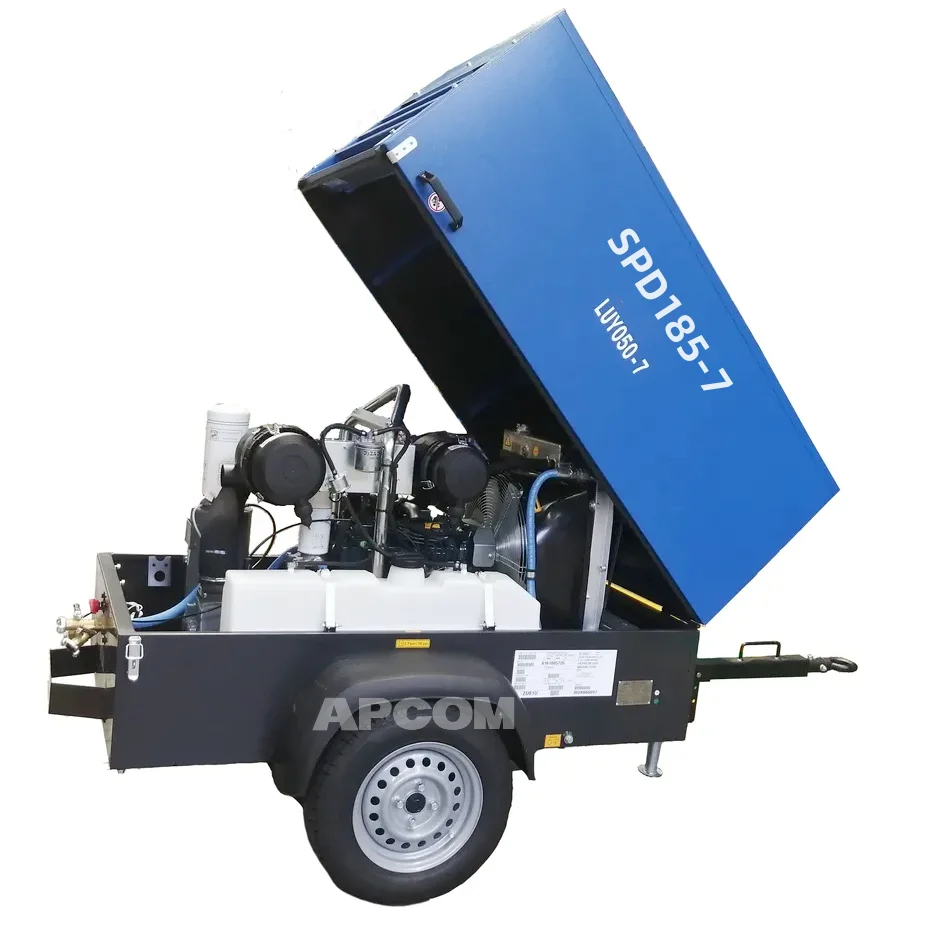 LUY050-7 Kubota 185 CFM Diesel Air Compressor & Aircon