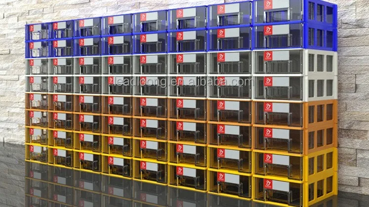 Bucasso Kunststof modelverfrek organizer, verfrek voor 50 verfsoorten, uittrekbare verfopslag met MDF-materiaal, modelbouwgereedschap, geschikt voor 10ml Tamiya/Mr.Hobby verf en miniatuurverfset GK8