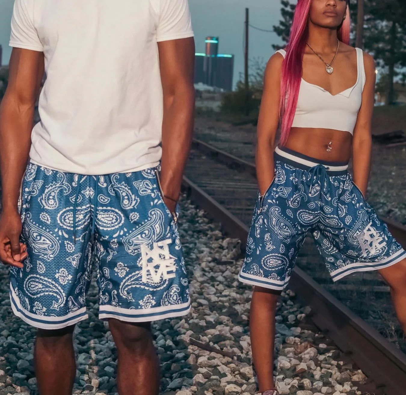 Salati Custom High Quality DTG All Over Printed Paisley Multi Colors Light Weight Breathable Mesh Sweat Jogger Shorts for Men gallery 3