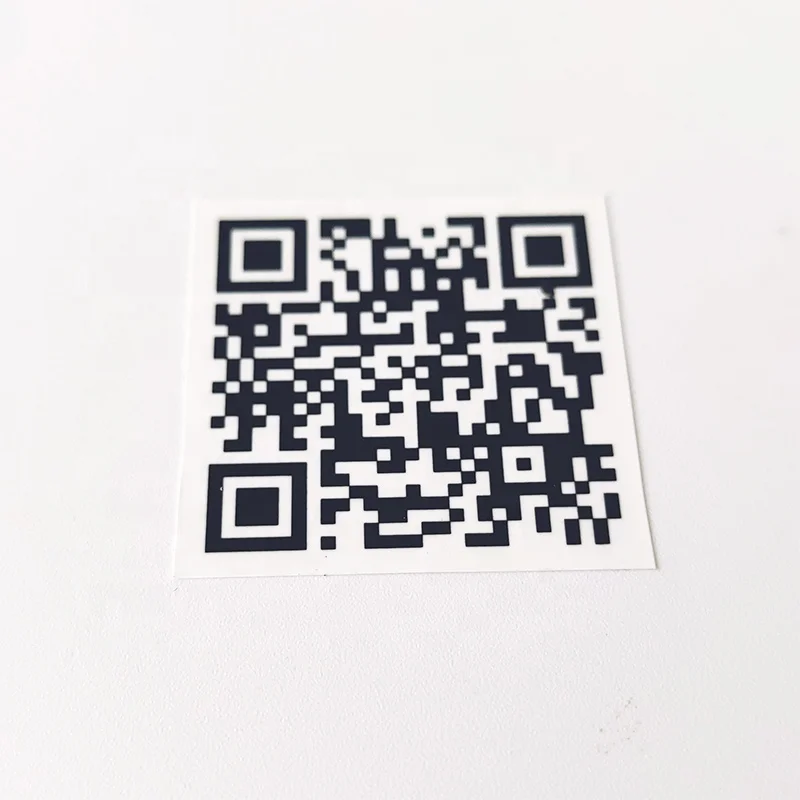 Factory Cheap Custom Reusable Barcode Qr Code Sticker Printing