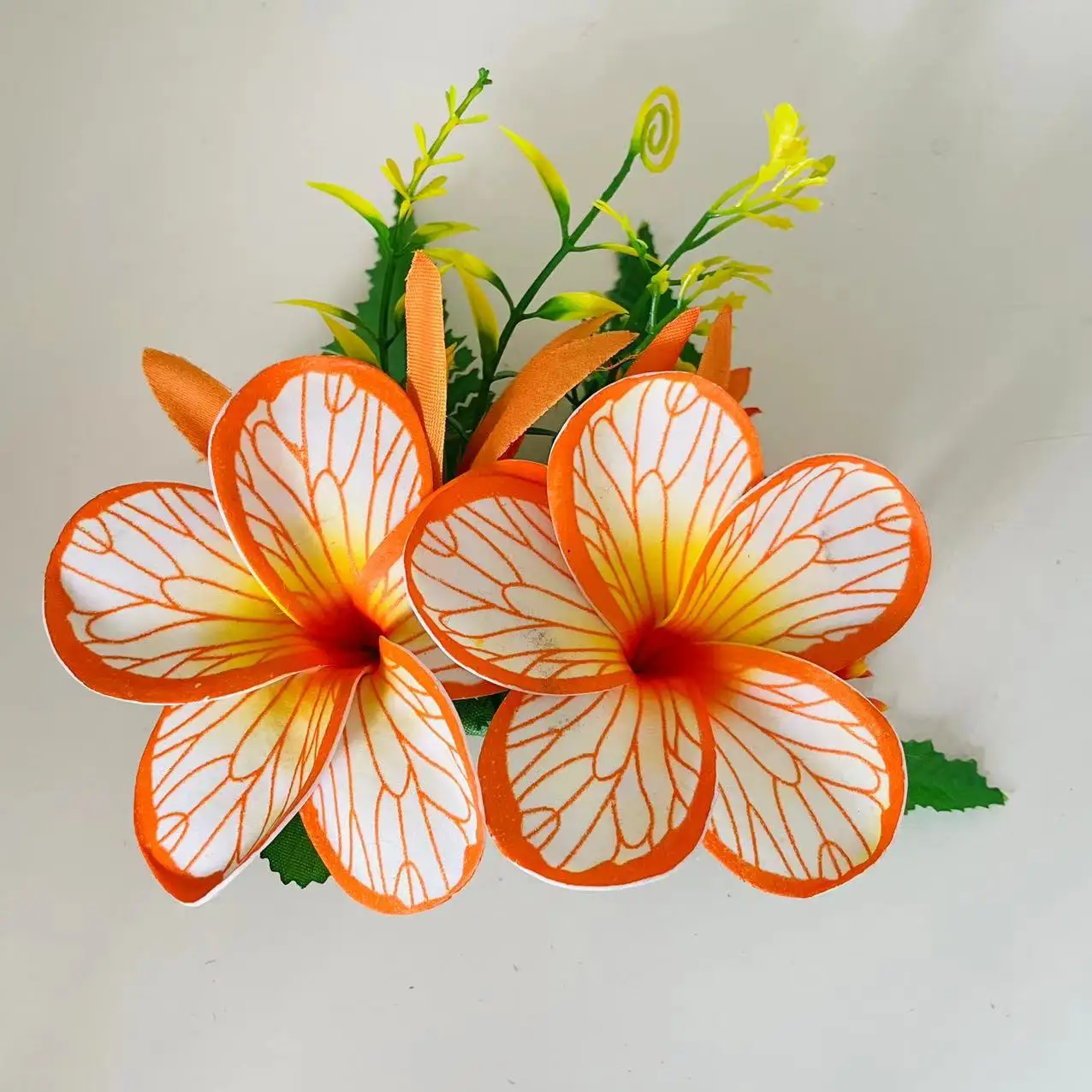 Foam Flowers Hair Clip Artificial Tropical Hibiscusisland Frangipani