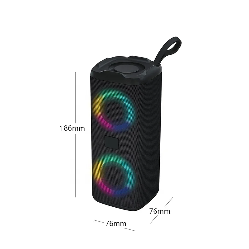 Портативная колонка с поддержкой Bluetooth, Hi-Fi стерео, бас, TF-карта, Беспроводная Bluetooth Колонка со светодиодной подсветкой Rgb