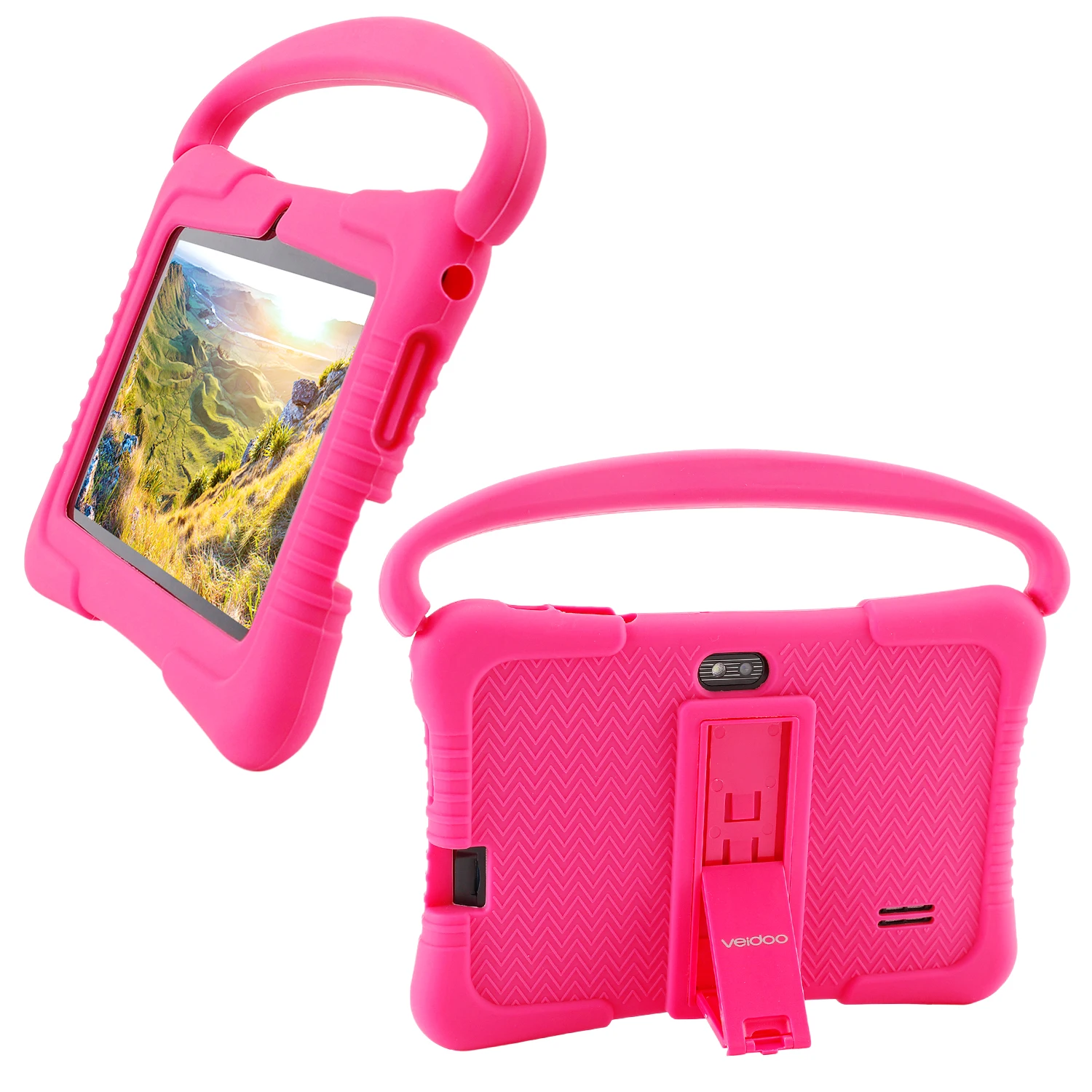 Cheap Roh Tablet Android Kids Tablet With WiFi Dual Camera 1GB 16GB Storage 1024 X 600 Touch Screen 7 Inch Children Tablet Pc