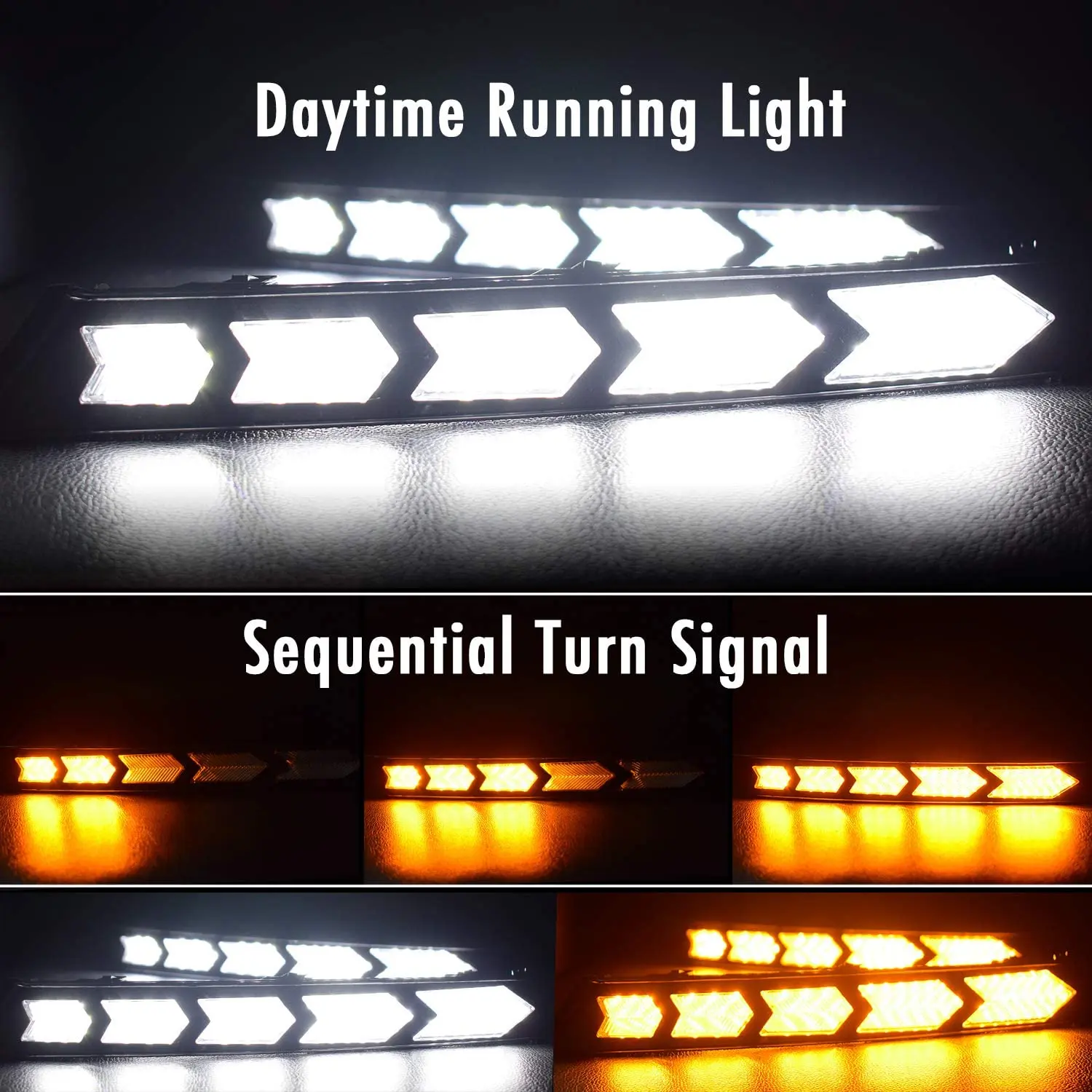 LED White DRL Daytime Running Light Amber Turn Signal Fog Lamp for Mazda CX-5 CX5  Cx-8  Cx8 2018 2019 2020 2021