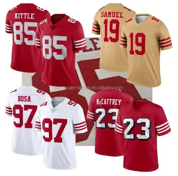 NFL_ Jersey San Francisco''49ers''MEN Women Youth Brock Purdy #13 Christian  McCaffrey Deebo Samuel #19 Nick Bosa George Kittle 