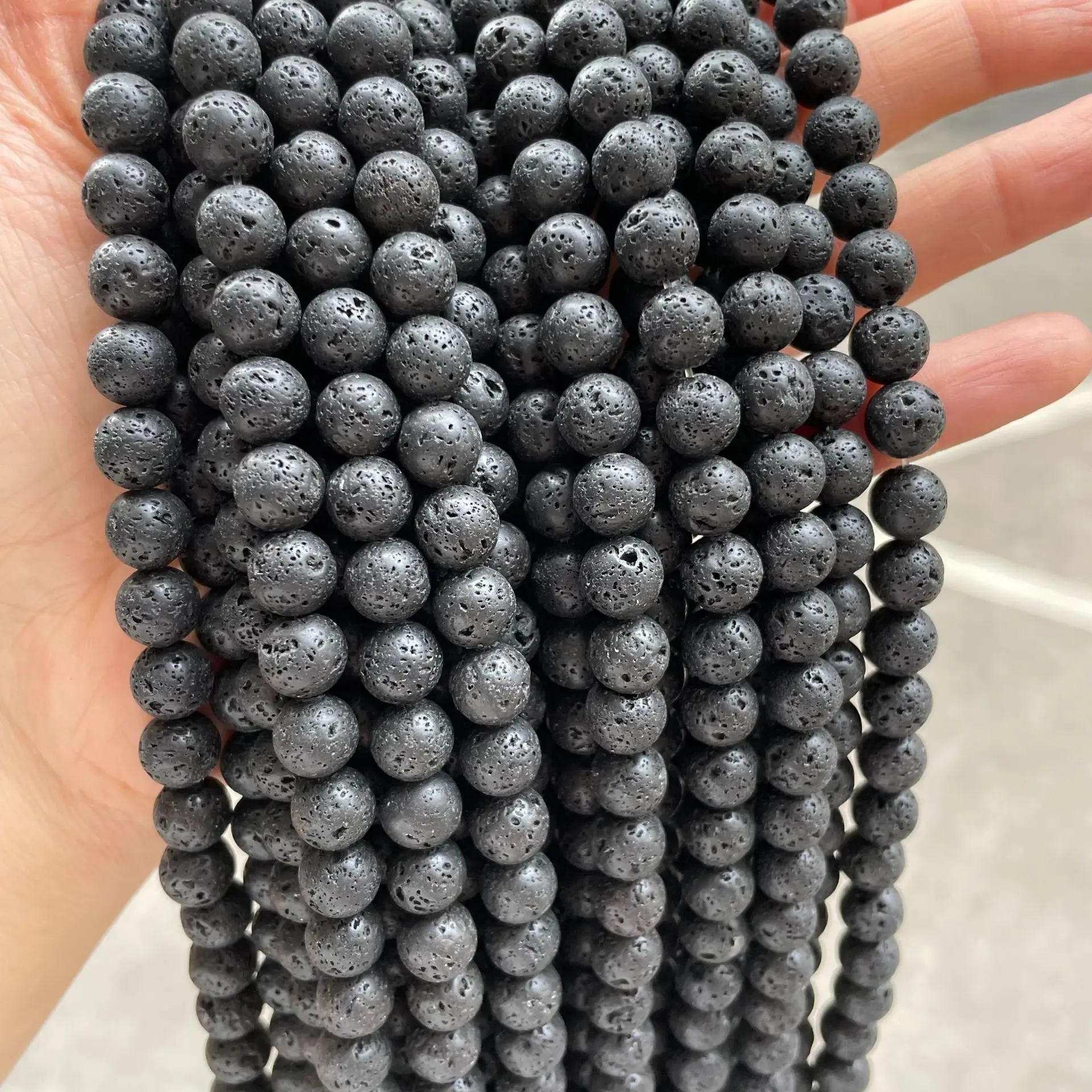 Wholesale Cheap Lava Stone Beads for DIY Necklace Diffuser