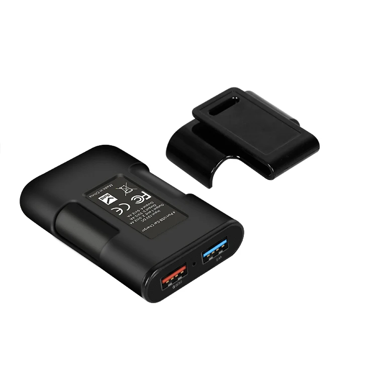 Мобильный телефон 48 Вт 7.3A 4 порта usb Автомобильное зарядное устройство с кабелем для задней панели