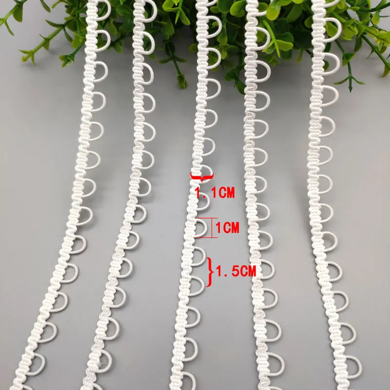 Bridal BUTTON LOOP Elastic Braid Trimming - 12 Yards - Many Colors! | MakerPlace By