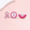 Ensemble de trois pièces : 16 broches roses - 4677