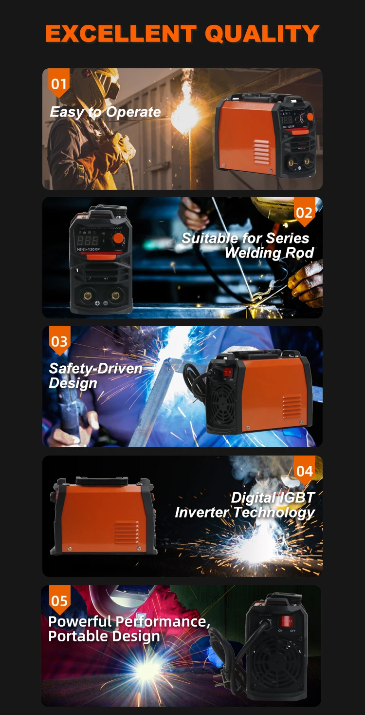 TKweld New Arrival Portable High Power IGBT Inverter MMA Welding Machine 220-380V 140A 1 Year Warranty factory