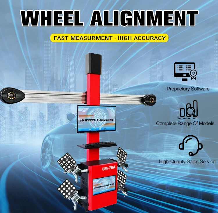 Correct The Tire Deviation Fourwheel Aligner Car Service Equipment