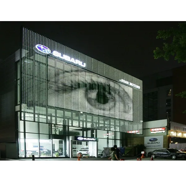 Led Screen Alibaba Flexible Outdoor Advertising LED P10 Digital Poster Transparent Film ...