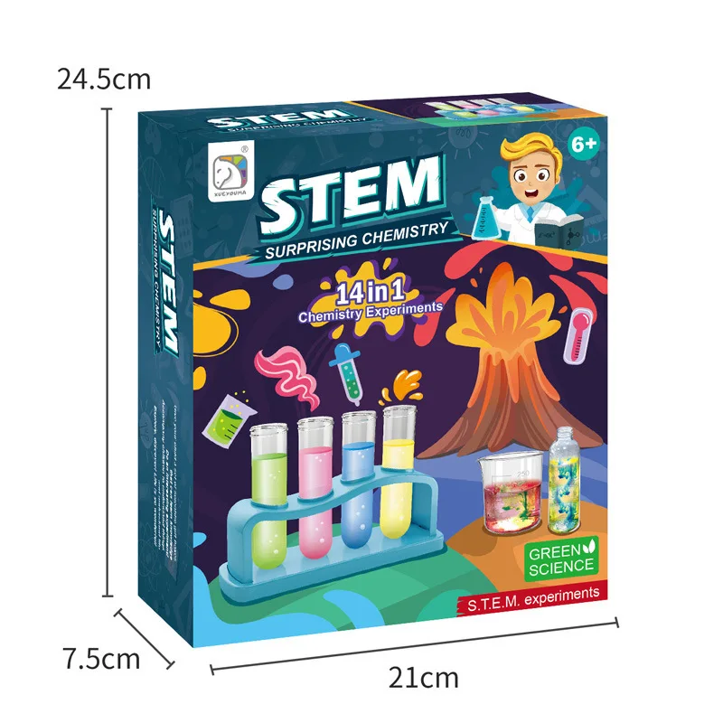14 In 1 Chemistry Kids Science Kits Stem Children Toys Educational