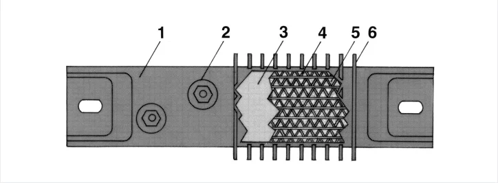 Finned Air Strip Heating Element
