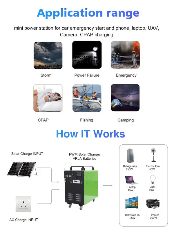 Portable 3000W Solar Generator Grid System Complete 5KW 8KW 10KW Solar Panels Set with 3KW 10A 30A Lithium Ion Battery
