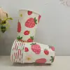 Vaso de papel rosa de 9 oz * 8 piezas