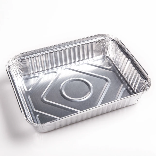 product tia ca65 9 inch square plate disposable use  transparent container for food thermal disposable foil containers-2