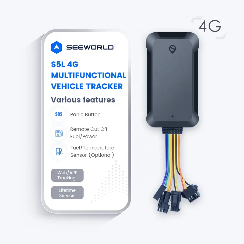 Fuel Monitoring System with Remote Engine Cut Off GPS Tracker 4G for Truck Tractor Car Safety Rastreador Locator