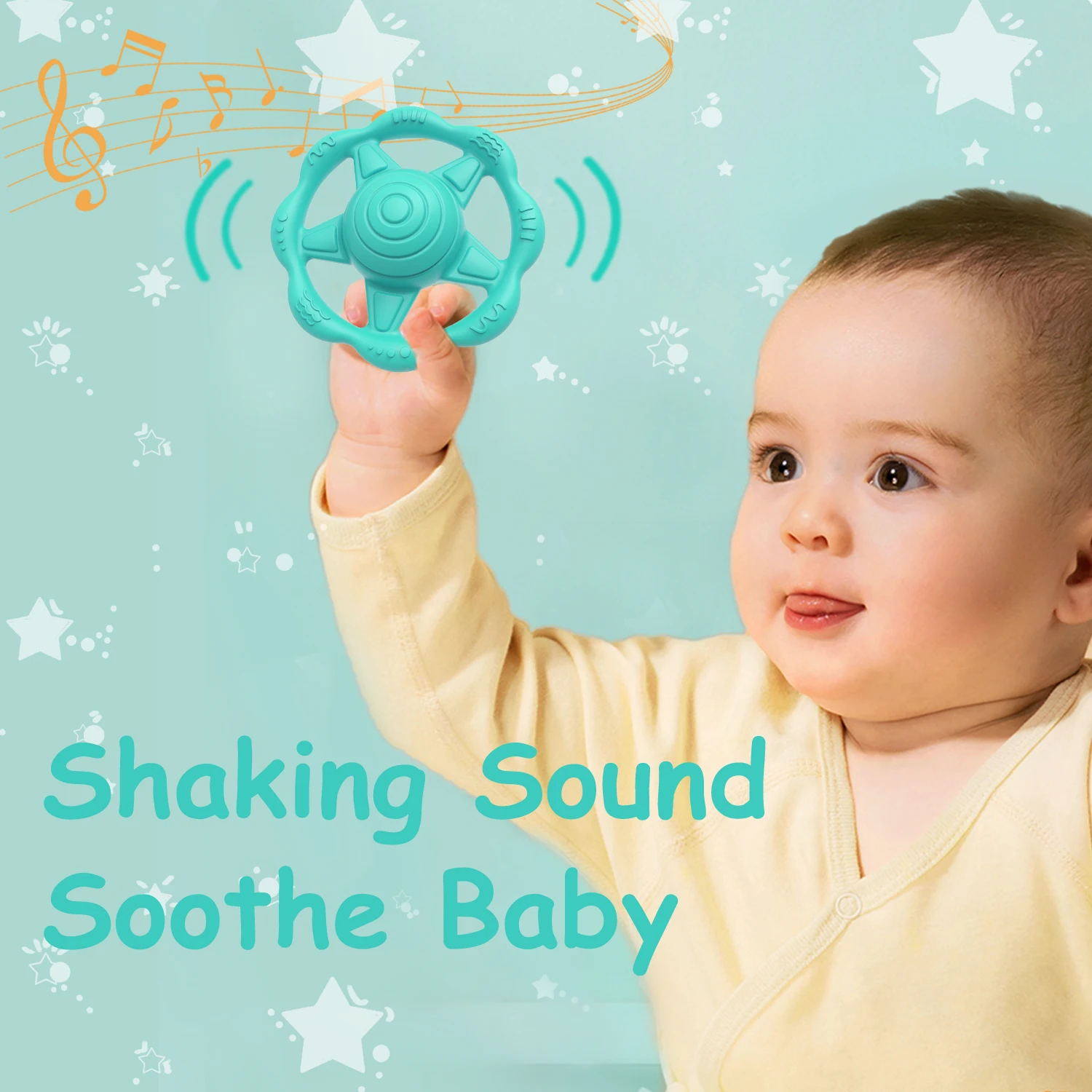 Custom Silicone Baby Rattle Teethers Wholesale Silicone Baby Hand