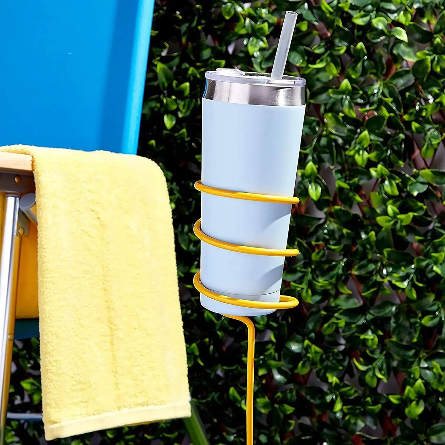 Outdoor Drink Holder Stakes Wine Glass Holder, Picnic Wine Rack Display Racks Buckets, Coolers & Holders