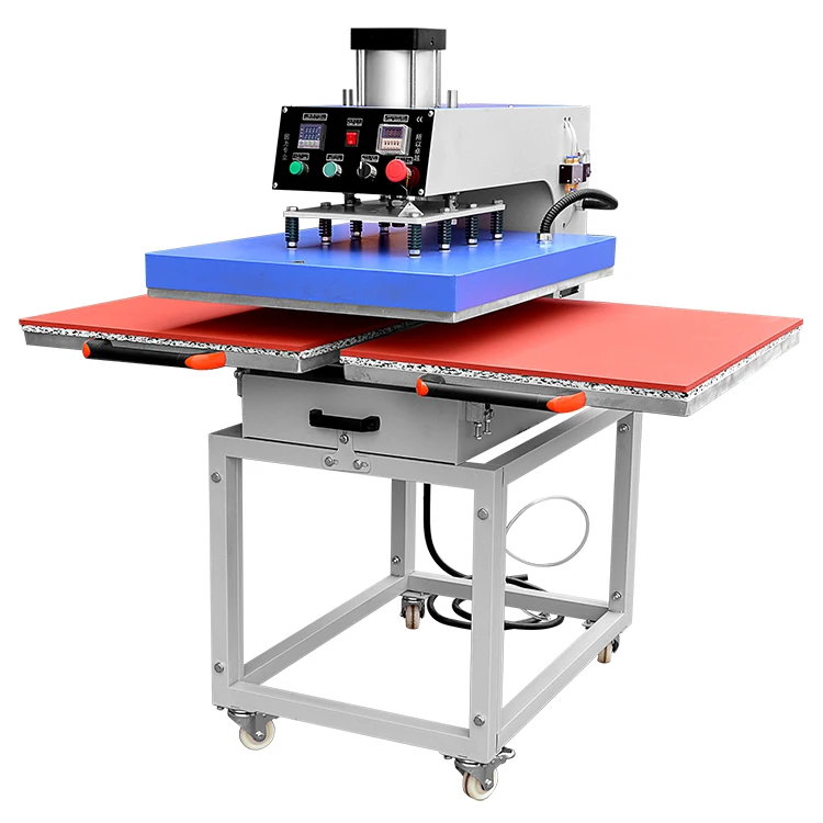 Guangdong Hydraulic Double Press Station Automatic Hot Press Machine for Shirt Printing Heat Press Machine Usage Plate