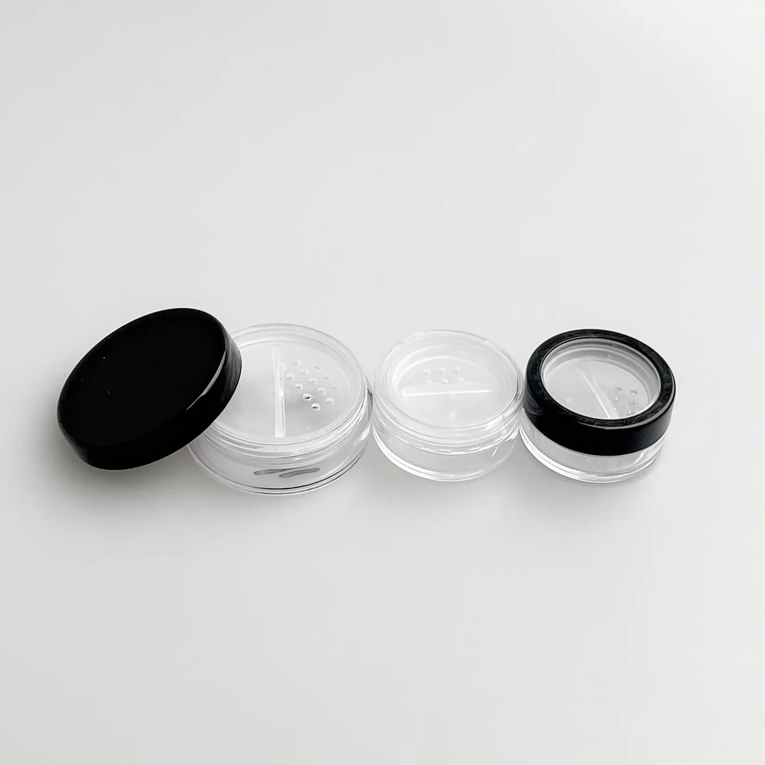 10g Cosmetic Loose Powder Makeup Jar With Rotating Sifter Plastic Maukup Jar Buy Loose Powder