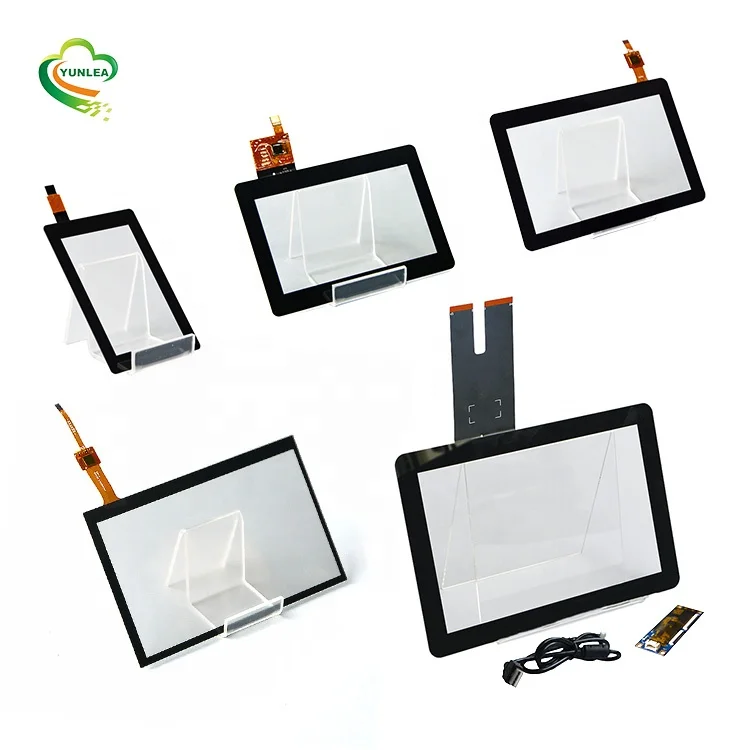 Small Size Custom 1.44 2.8 3.5 4.3 5 7 10.1 Inch Multi Touch Capacitive Touch Screen Panel Overlays With Focaltech Goodix ILITEK