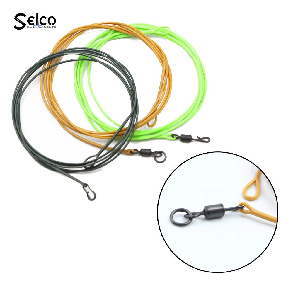 Carp Leader Fishing Line With Rolling Swivel Anti-bait Carp