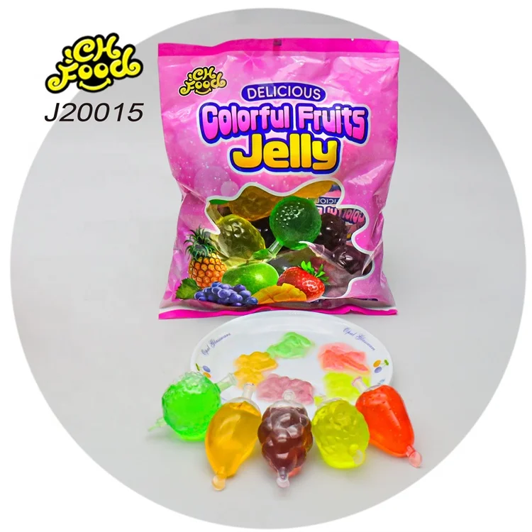 Mango Grape Apple Pineapple Strawberry Mix Fruit Shape Jelly Pudding Wholesale and OEM Sweets Snack Food for Kids