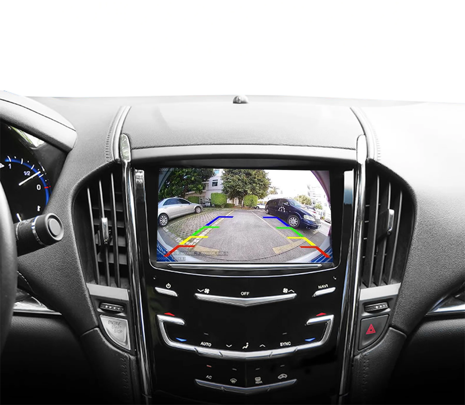 Camera Interface for Cadillac Opel Astra K with AV Input to Add Rear View Front Camera and 360 Birdview Cameras Video Interface