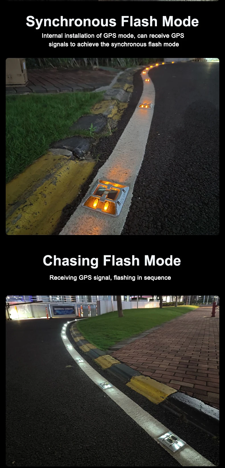 IP68 Waterproof GPS Synchronized/Sequential Flashing Solar Aluminum ...