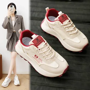 2026 Spring New Arrival Women's Casual Running Sports Shoes Trendy All-Match Thick Sole Heightened Skateboard Shoes