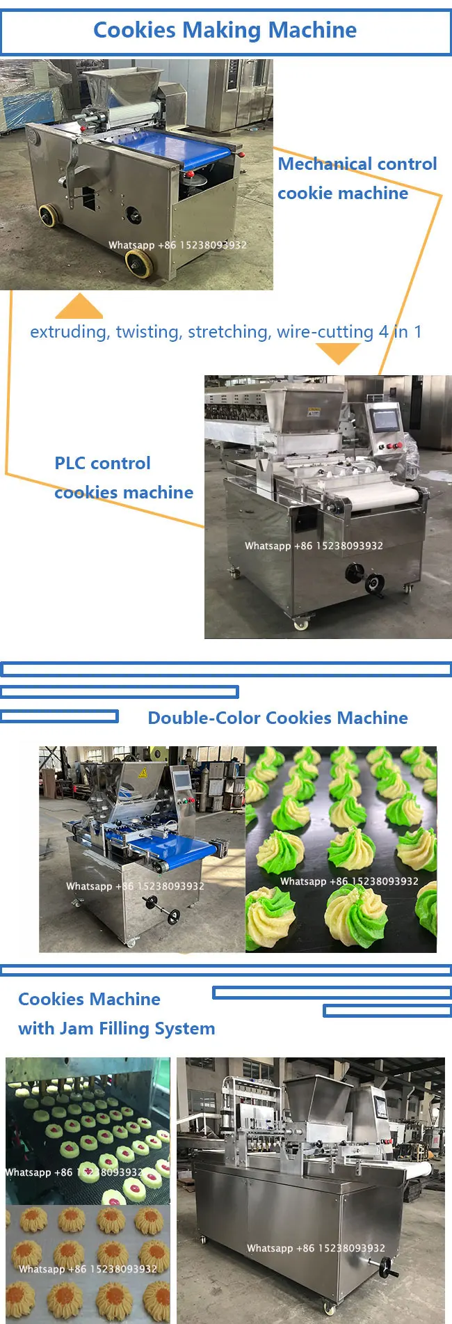 MOXIN Double ColorExtrusion and Wire Cutter Meringue COOKIE Dough Cut Small Biscuit Danish Butter COOKIEs Make Machine Price