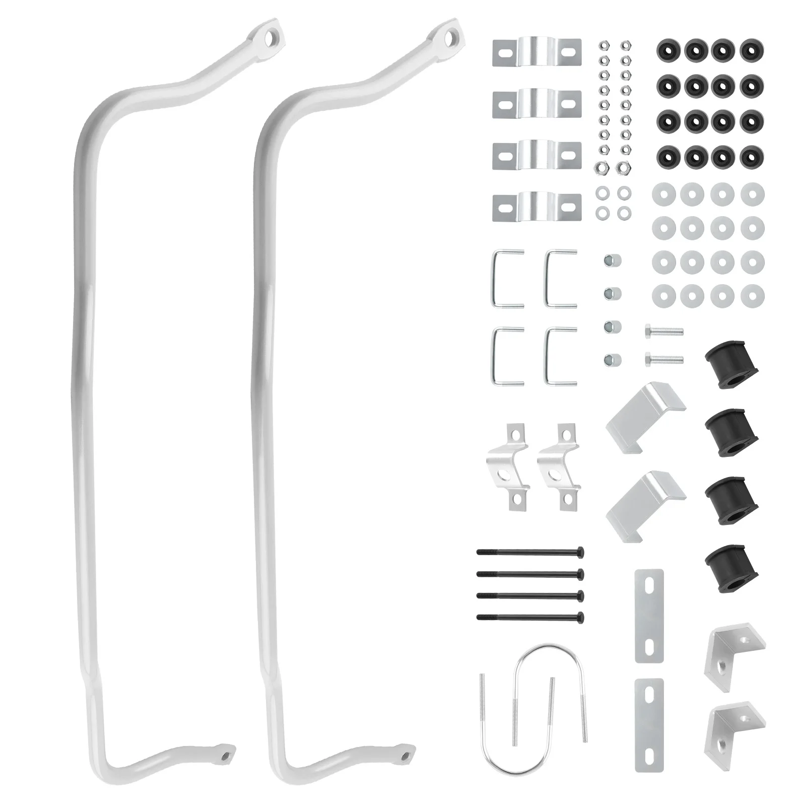 Front and Rear Sway Bars  Linkage Kit for Chevy Car Bel Air Nomad 1955 56