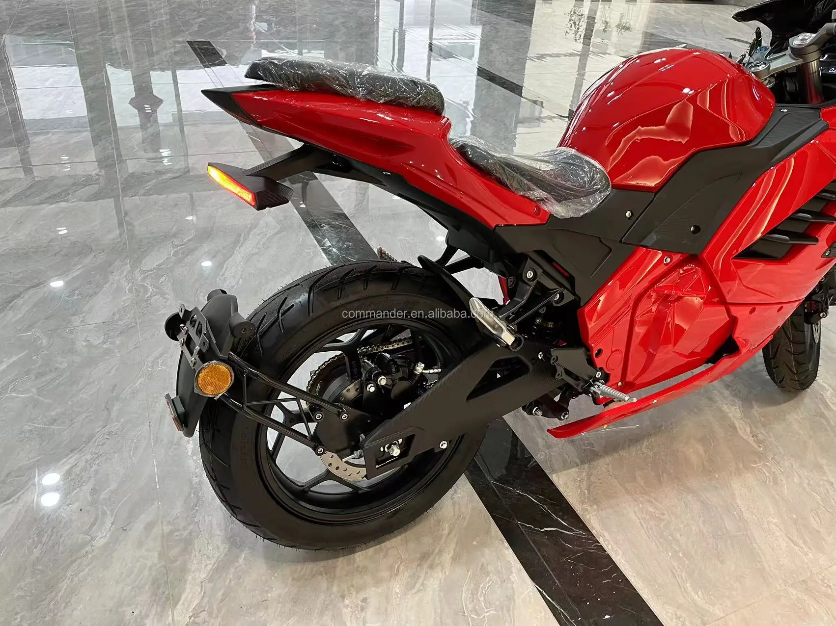 View of Max Speed 130km/h Panigale Electric Motorcycle with Powerful Mid Motor ...