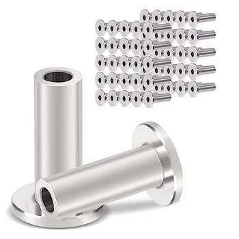 Cable Railing Hardware Stainless Steel Protector Sleeves for 1/8" 5/32" or 3/16" Deck Cable Railing