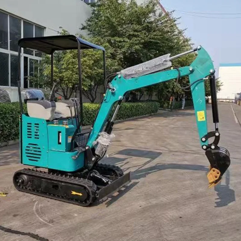 Earth Moving Machinery 1.7ton 1.2ton Micro Mini Excavator Hydraulic Crawler with Free Bucket for Sale