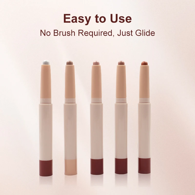 Eyeshadow Stick Eyeliner Pencil Cream Shimmer Smooth Highlighter Waterproof Long Lasting Eye Shadow Sticks for Women Girls manufacture