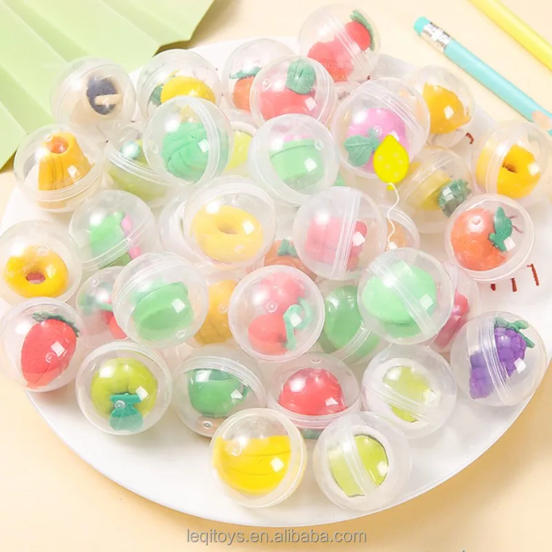 32mm Diameter Transparent Plastic Ball Capsules Toy With Inside Mini