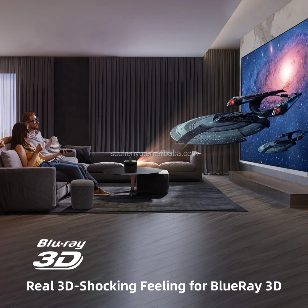 3000 Lumens 4K Mini Home Projector - Portable Cinema Experience