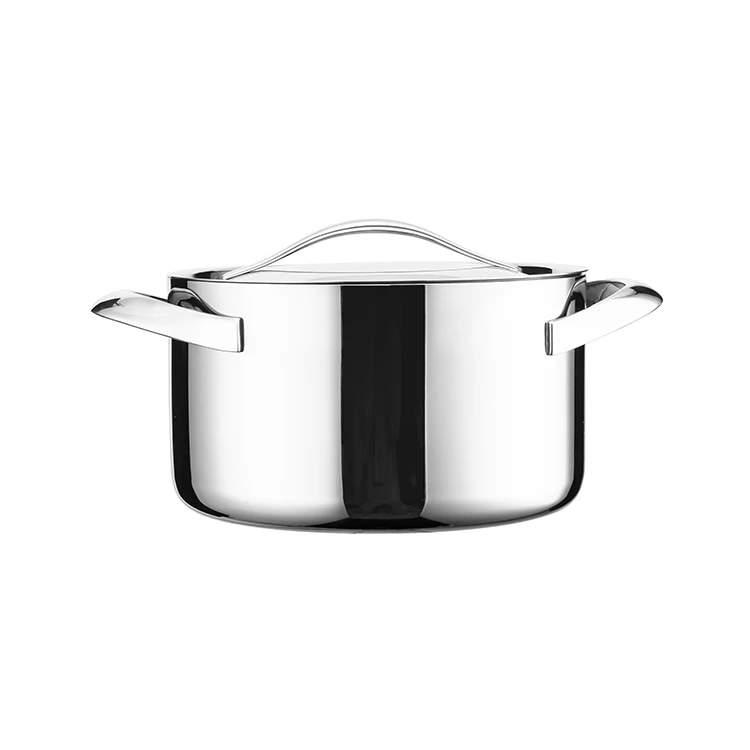 Source Factory 3ply Stainless Steel Non Stick Fry Pan Set 8 Pieces 316ss Cookware Set