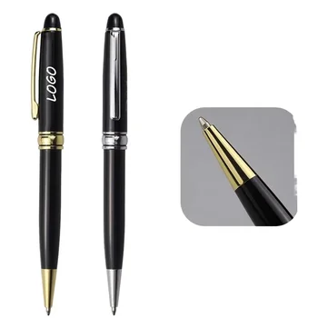 High Quality Luxury Metal Pen With Business OEM Custom Branded Logo Promotional Steel Twist Ballpoint Manufacturers Supplier