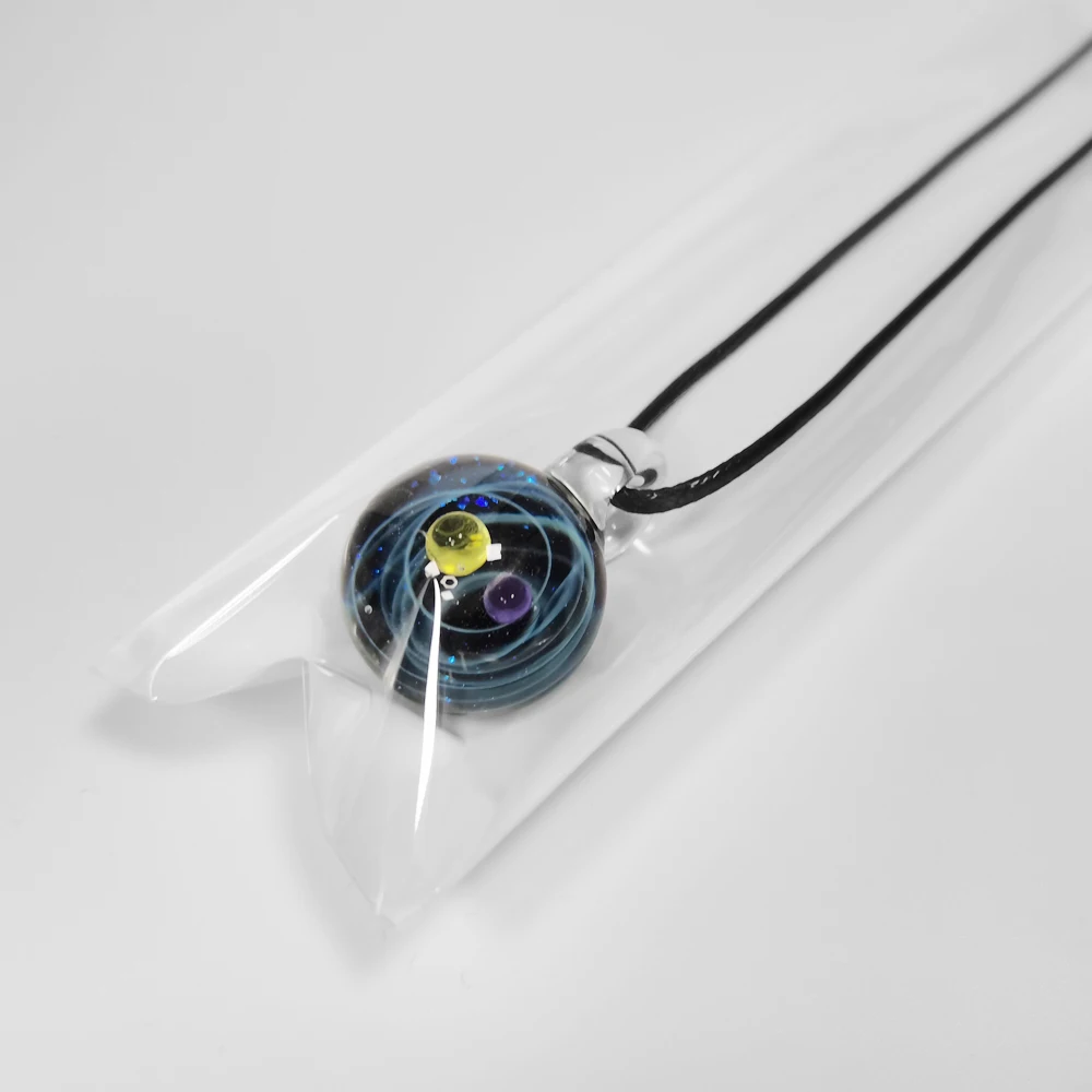 Galileo Glass Galileo Galaxy Necklace Black Hole Nebula Space