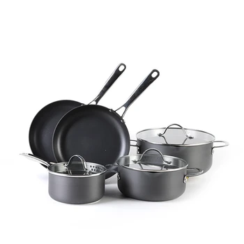 Cooking Sets Saucepan Ceramic Coating Aluminum Pots Non Stick Cookware Sets For Restaurants Hotels