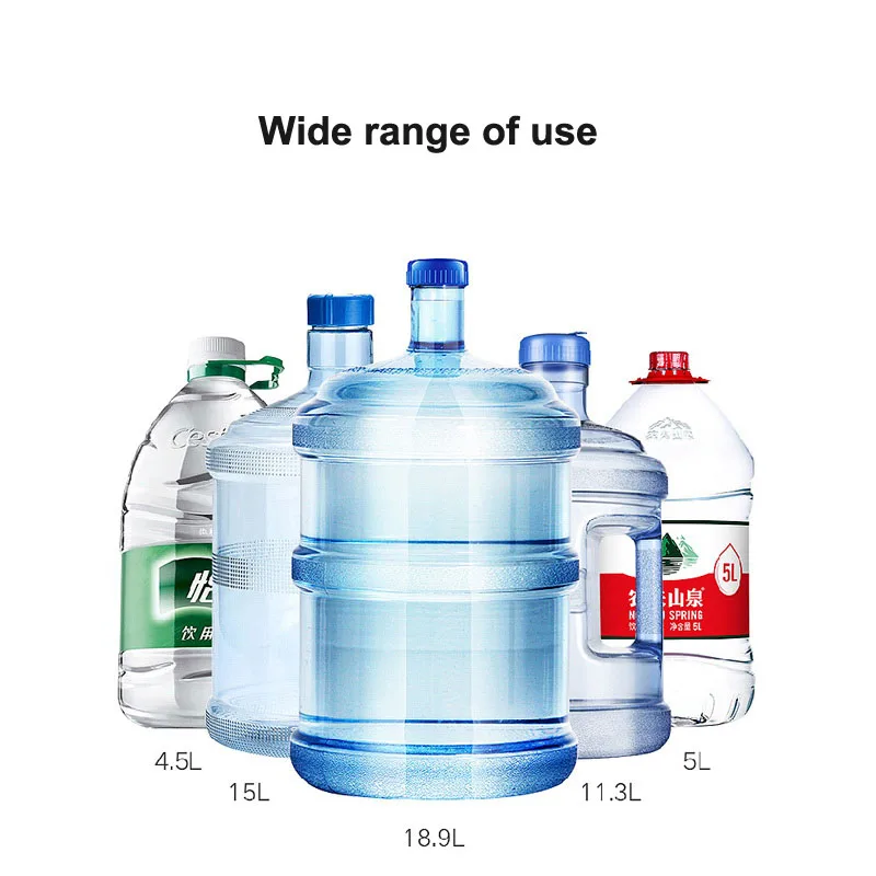 Waterdispenser, pomp, waterpomp, oplaadbare USB-waterfles, twee modi, elektrische waterdispenser, drinkwaterpomp voor meerdere emmertypes, zwart