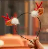 Mink fur hair clip