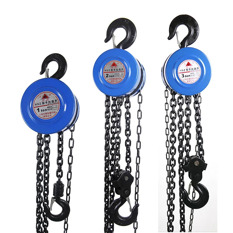 High Quality Factory Direct Supply Small 2 Ton Hand Lifting Chain Block Chain Pulley Block Manual Crane