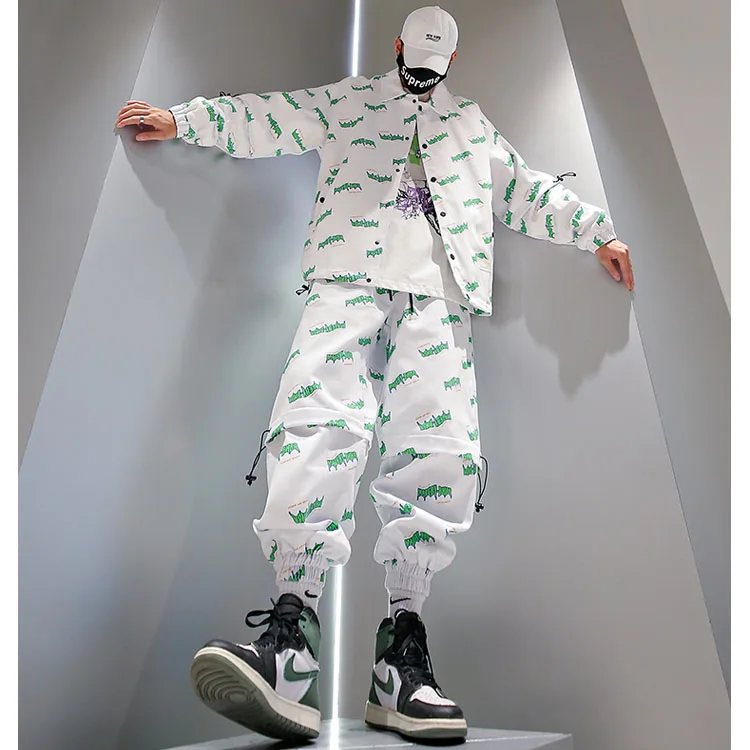 Custom Jean Jacket Sets Men Two Piece Denim Print Mens Jeans Jackets