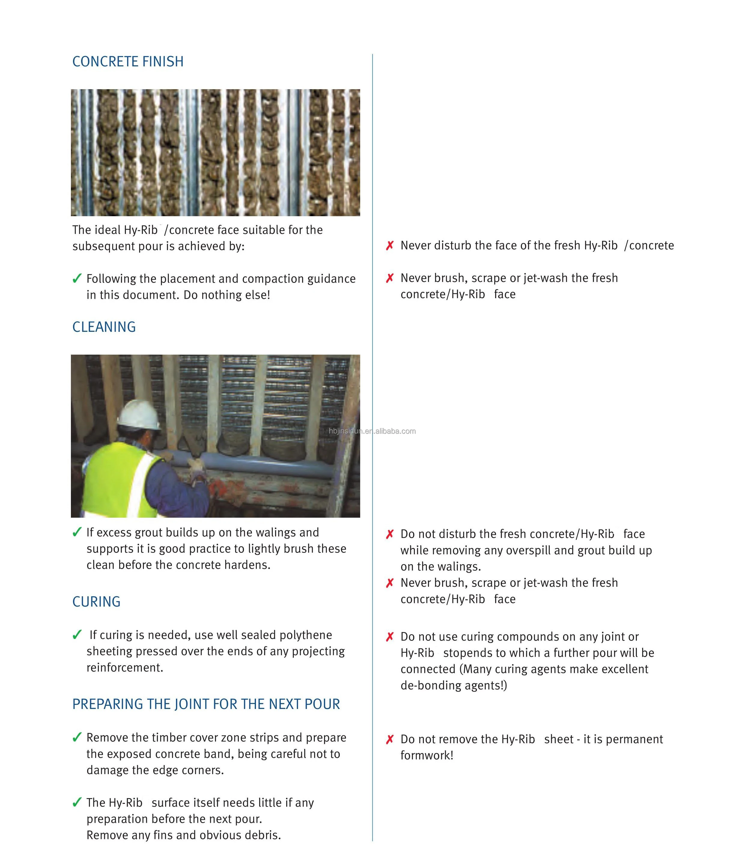 Hy-rib Formwork - Durable, High Ribbed Mesh for Concrete